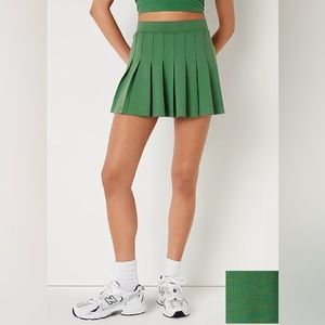 Pink Forrest Pine Tennis Pleated Skort Large